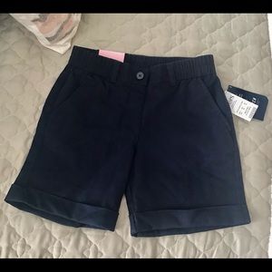 Chaps Shorts pull on boys or girls size 8 NWT good solid dark color